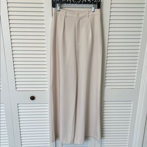 Storia Wide Leg Dress Pants in Light Beige